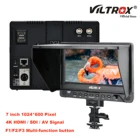 Viltrox DC-70EX 7-дюймовый 4K HD видеомонитор для камеры, полевой SDI AV вход, ЖК-монитор 1024x600 для Canon Nikon Sony