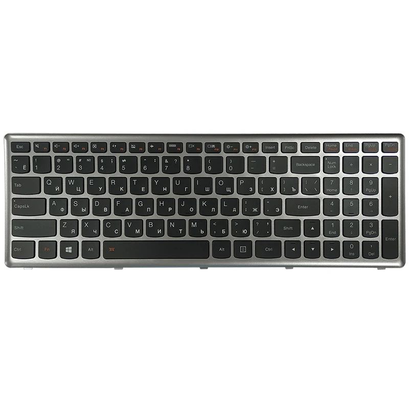NEW RU laptop keyboard for Lenovo Ideapad Z710 U510 Russian with Backlight | Replacement Keyboards