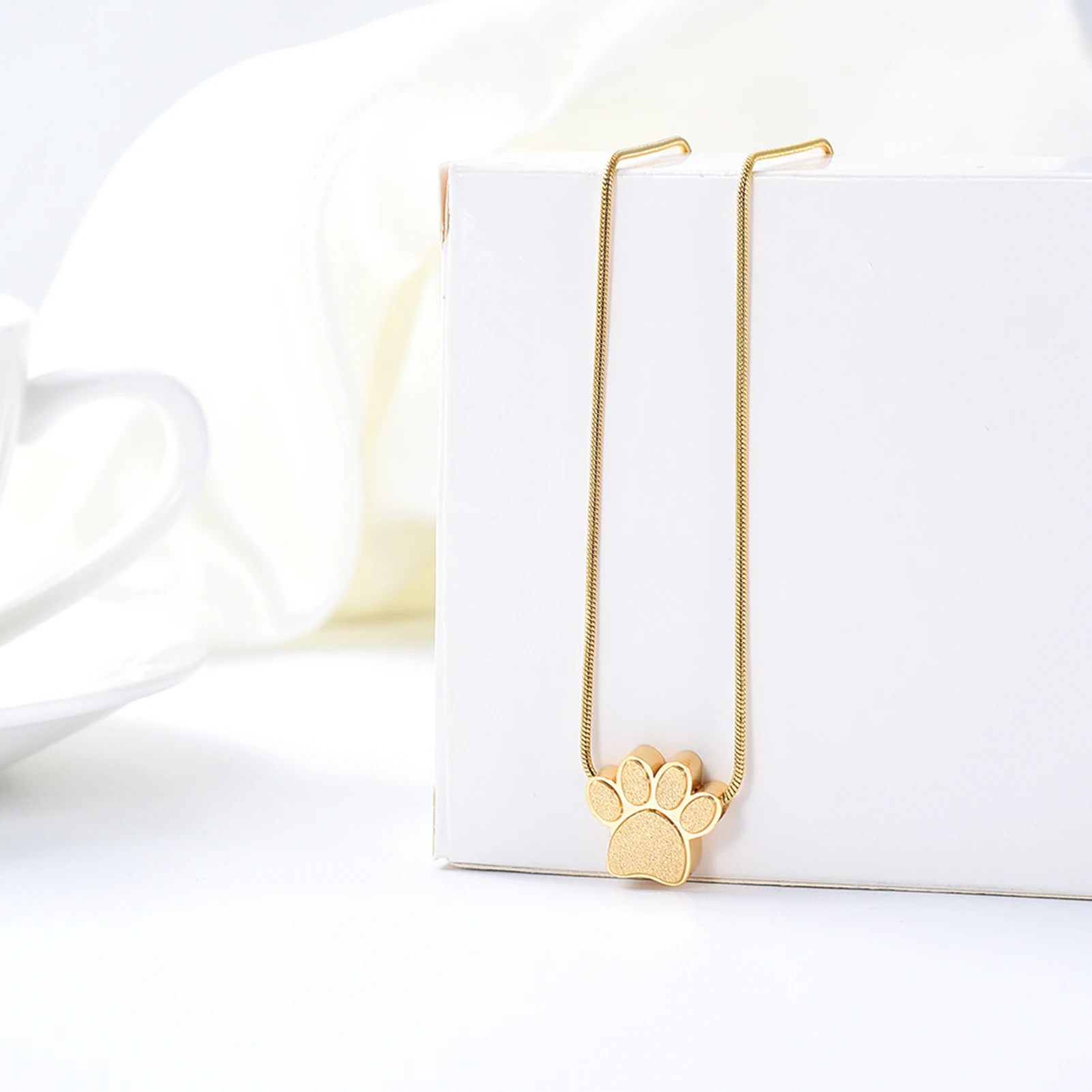 Украшения для кремации подвеска питомца урна собак кошек лап питомцев ожерелье