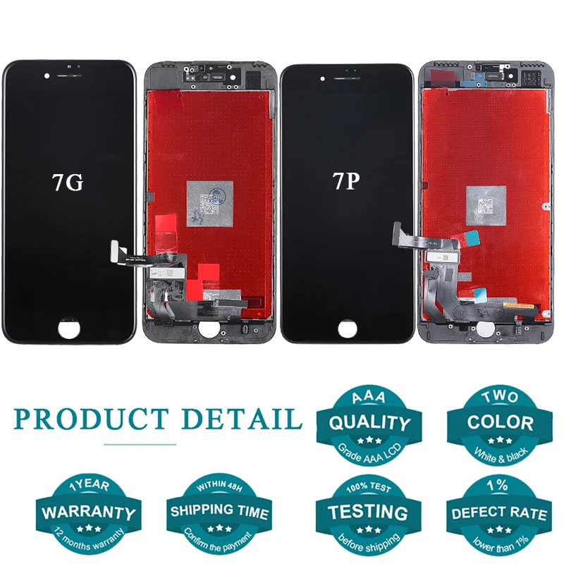 Оригинальный AAA + ЖК-дисплей для iPhone 6 7 8 Plus Замена дисплея сенсорный экран