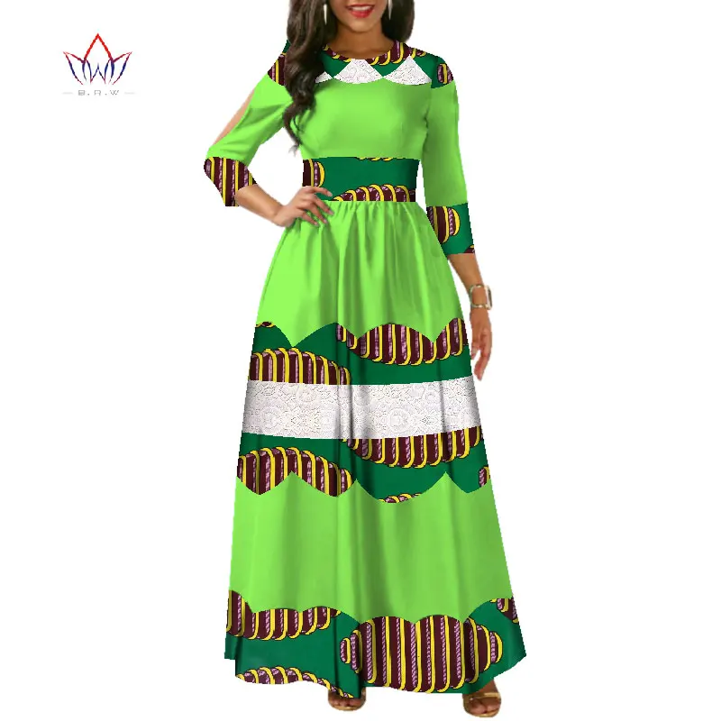 Женское платье с воском в африканском стиле длинное кружевное пэчворк одежда