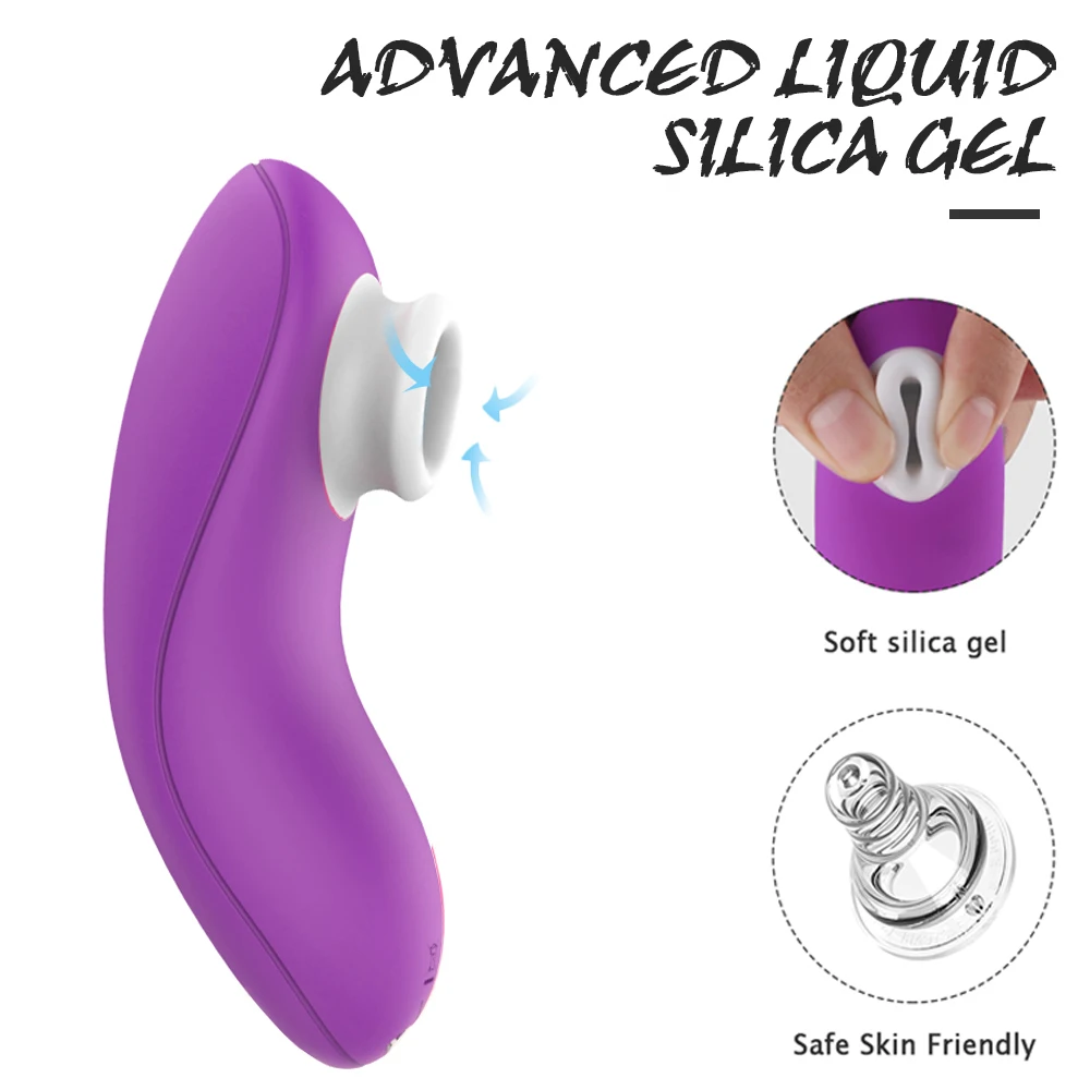 Вибратор PHANXY для клитора Мощный вибратор на присоске Стимулятор оральный