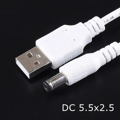 Белый кабель питания USB к DC 3 5 мм В зарядное устройство адаптер A папа разъему 5x1 35 4