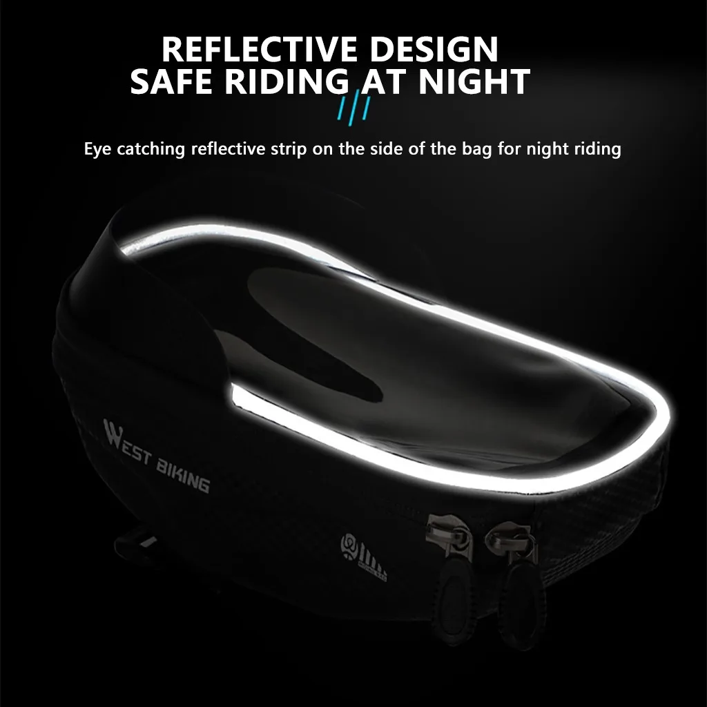 Велосипедная сумка для сенсорного экрана велосипеда водонепроницаемая хранения