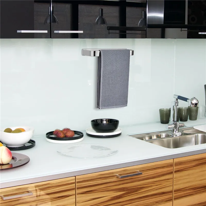 Креативный настенный Нержавеющая сталь Ванная комната Полотенца стойку дома