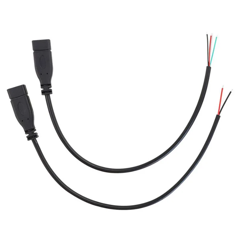 2pin 4pin провод USB 2 0 Тип C Мужской Женский Разъем Удлинительный тип сварки USB-C DIY