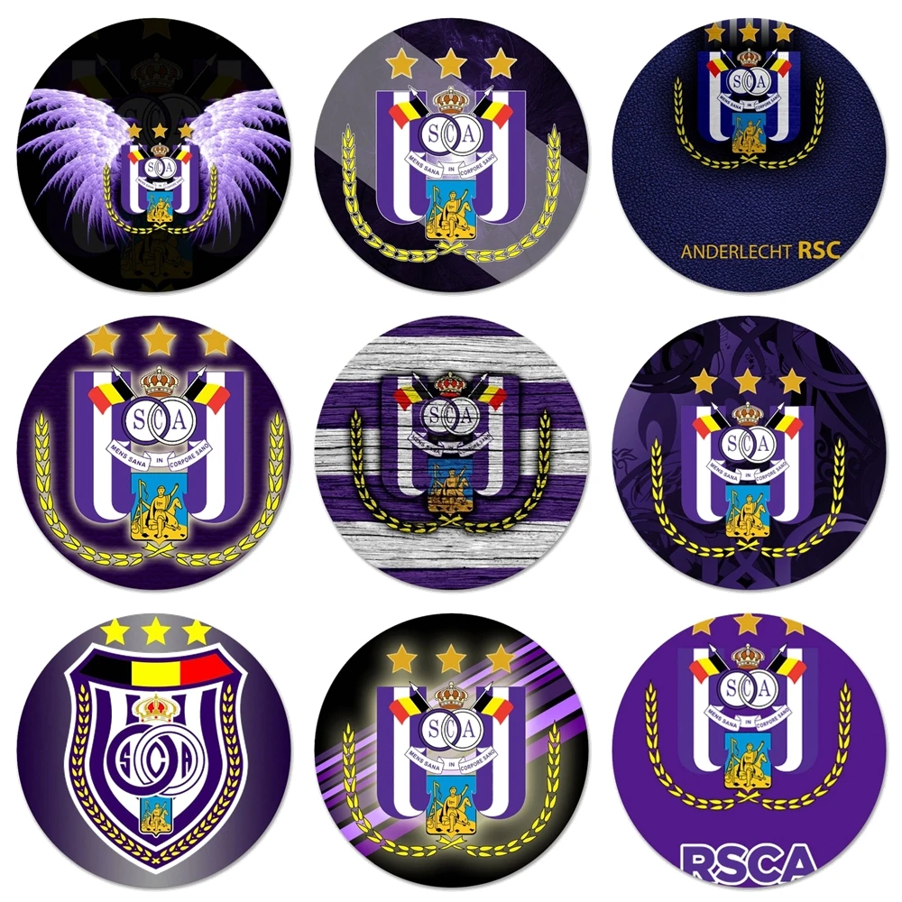 

RSC стационарный логотип футбольной команды, кухонный домашний декор, магнитная открывашка для бутылок на холодильник для пива, колы 58 мм