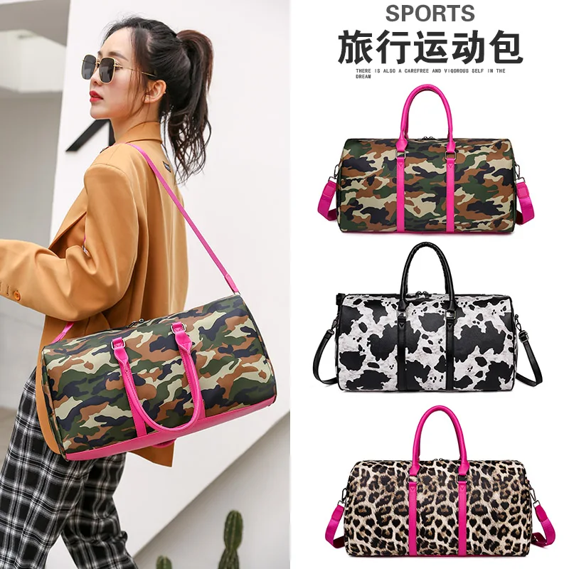 

Leopard Women Travel Duffle Bag Portable Leisure Sport Gym Tote Bag Extra Large Fitness Luggage Bag Female Weekend Tote BAG