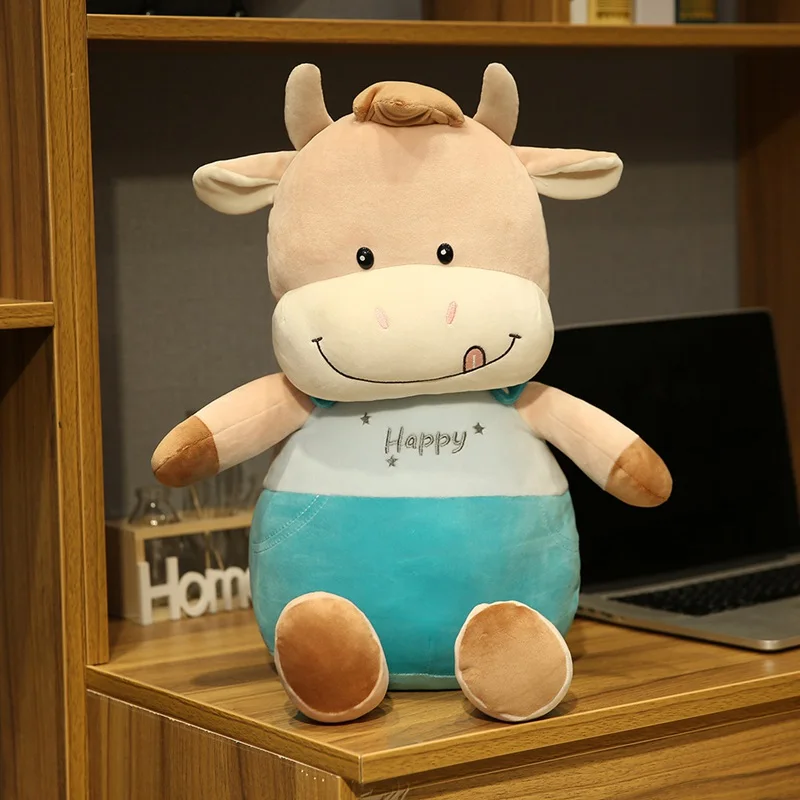 Мягкая плюшевая игрушка в виде коровы для детей подарок на день рождения |