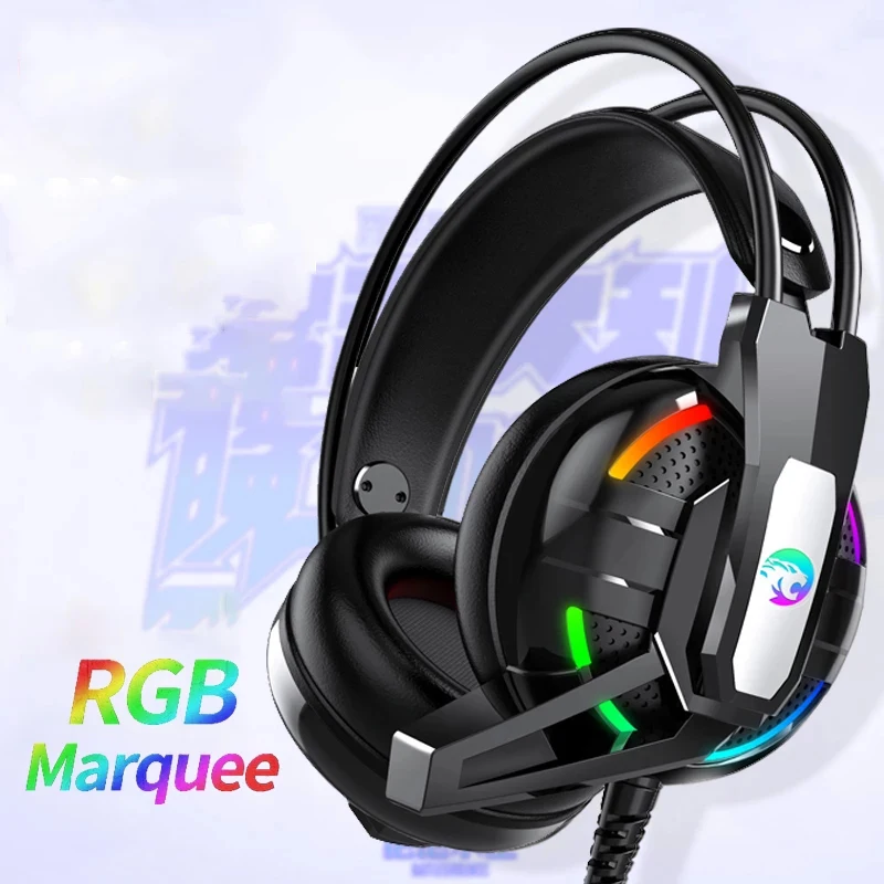 Игровые наушники 7 1 каналов стереогарнитура с микрофоном шумоподавляющие для