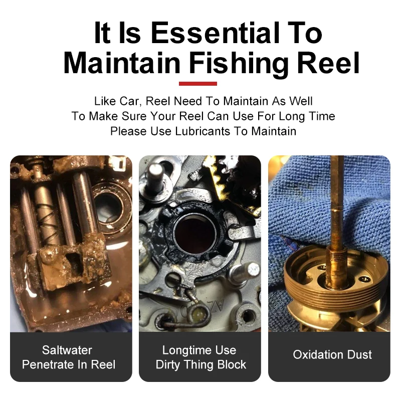 LEYDUN Fishing Reels Protective Grease Lubricant Oil Bearing Lubricant Casting Spinning Fishing Reel Maintenance Oil Tackle Tool