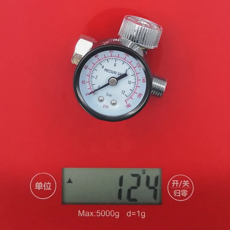 Регулируемый манометр HVLP краскопульт с регулятором 1/4 дюйма инструмент для