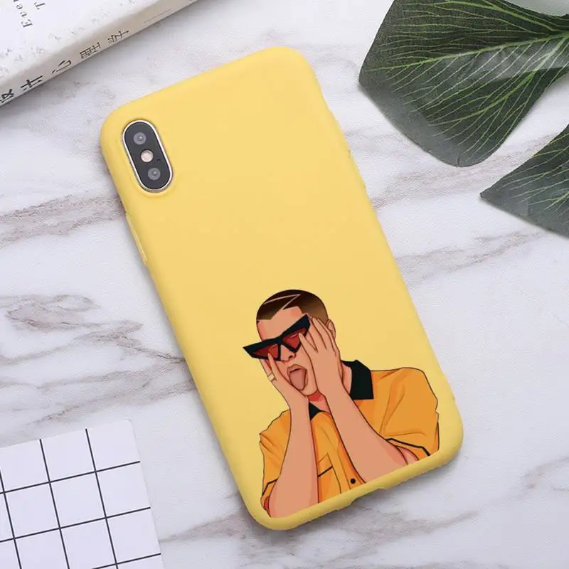 

Yo Perreo Sola Bad Bunny Maluma Phone Case Candy Color for iPhone 6 7 8 11 12 s mini pro X XS XR MAX Plus