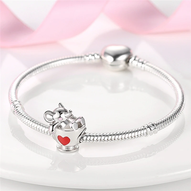 

Новое поступление 2022, оригинальные подвесные бусины-шармы из серебра 925 пробы для браслета Pandora, ювелирные изделия в подарок