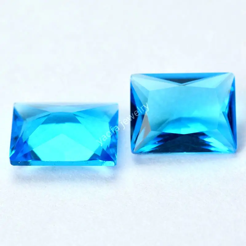 Оптовая продажа 2x3 ~ 13x18 мм светильник с синим морским камнем лаборатория создала