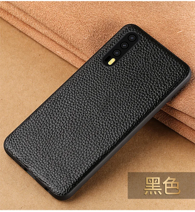 Чехол для телефона из воловьей кожи для huawei mate 9 10 20 Pro P10 P20 P30 Lite задняя крышка с текстурой личи для Honor 8X9 10 чехол Чехол
