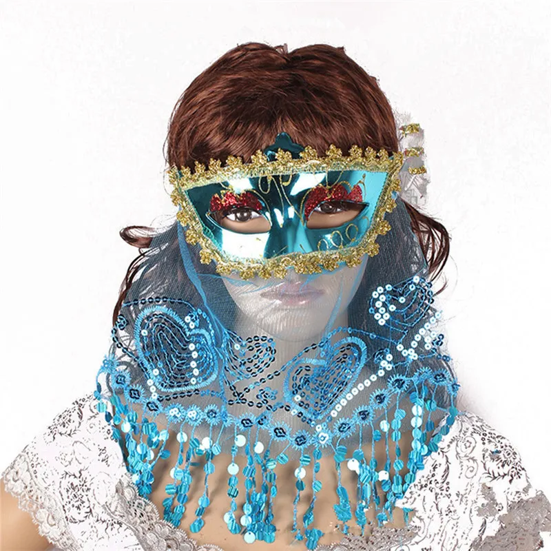 

Маскарадная Рождественская Танцевальная Маска для Хэллоуина с вуалью для женщин и девушек