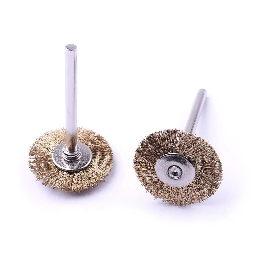 2 шт. латунные щетки колеса провода 3 мм x 22 Dremel Аксессуары для роторный дремель