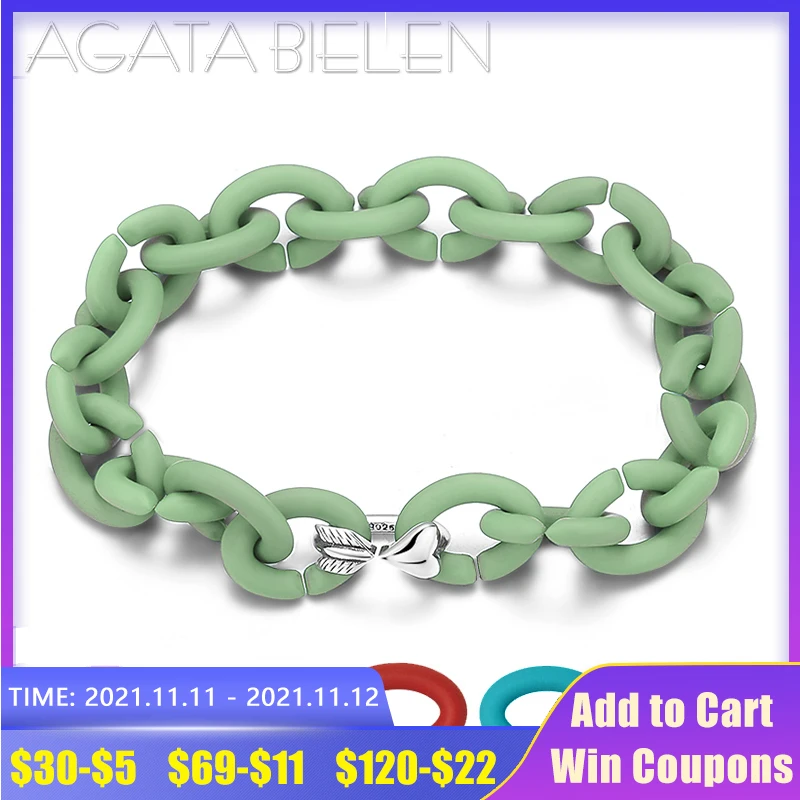 Жесткие резиновые браслеты серебряные в форме сердца стрелы бусины шармы