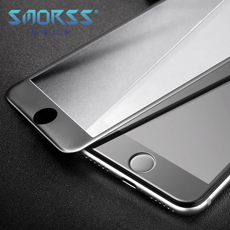 SMORSS 2 шт 3D мягкий край закаленное стекло для iphone 7 Телефон протектор экрана из