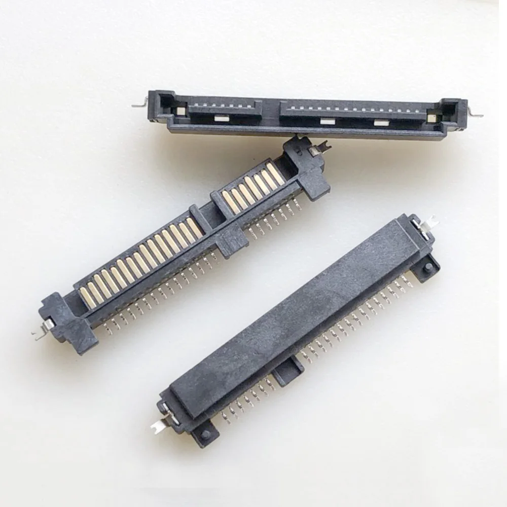 2-10pcs SATA Interface Socket SSD Solid State Drive Seat 7+15P 22PIN Male Connector Sinking Plate Patch Type Port | Обустройство дома