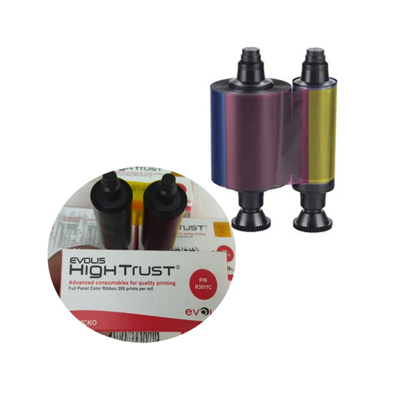 Высококачественная лента ymcko evolis r3011c для принтеров квантовых ID Карт Evolis Pebble3 Pebble4