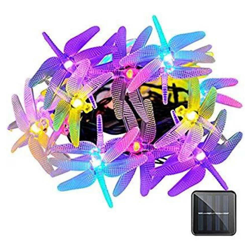 12 м светодиодный светильник на солнечной батарее с изображением стрекозы 8