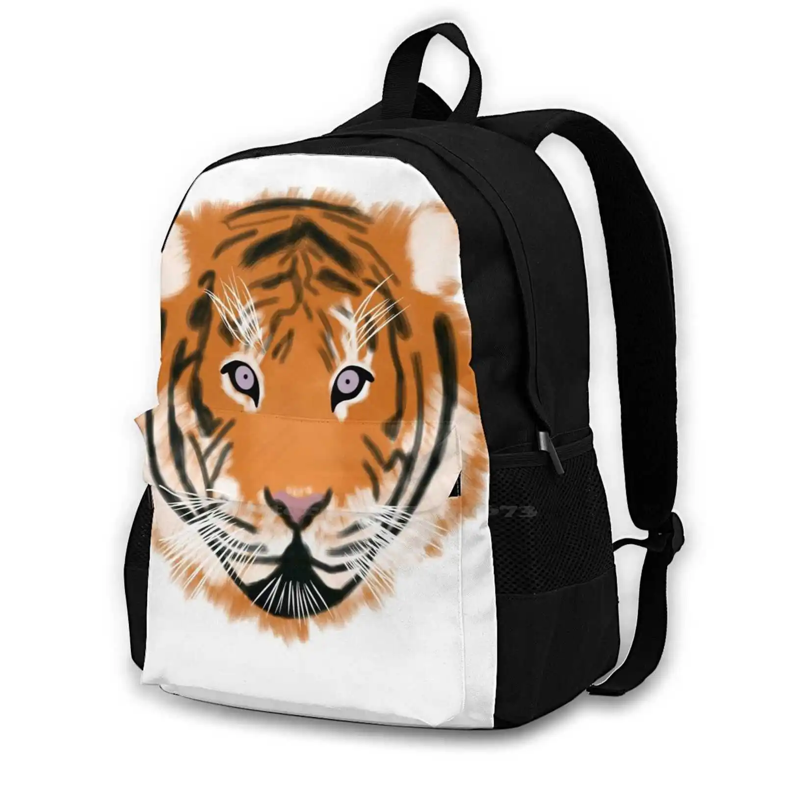 Rawr Fashion Bags Travel Laptop Backpack Watercolor Clemson Clemson Tigers Cat Kitty Rawr Auburn Lsu