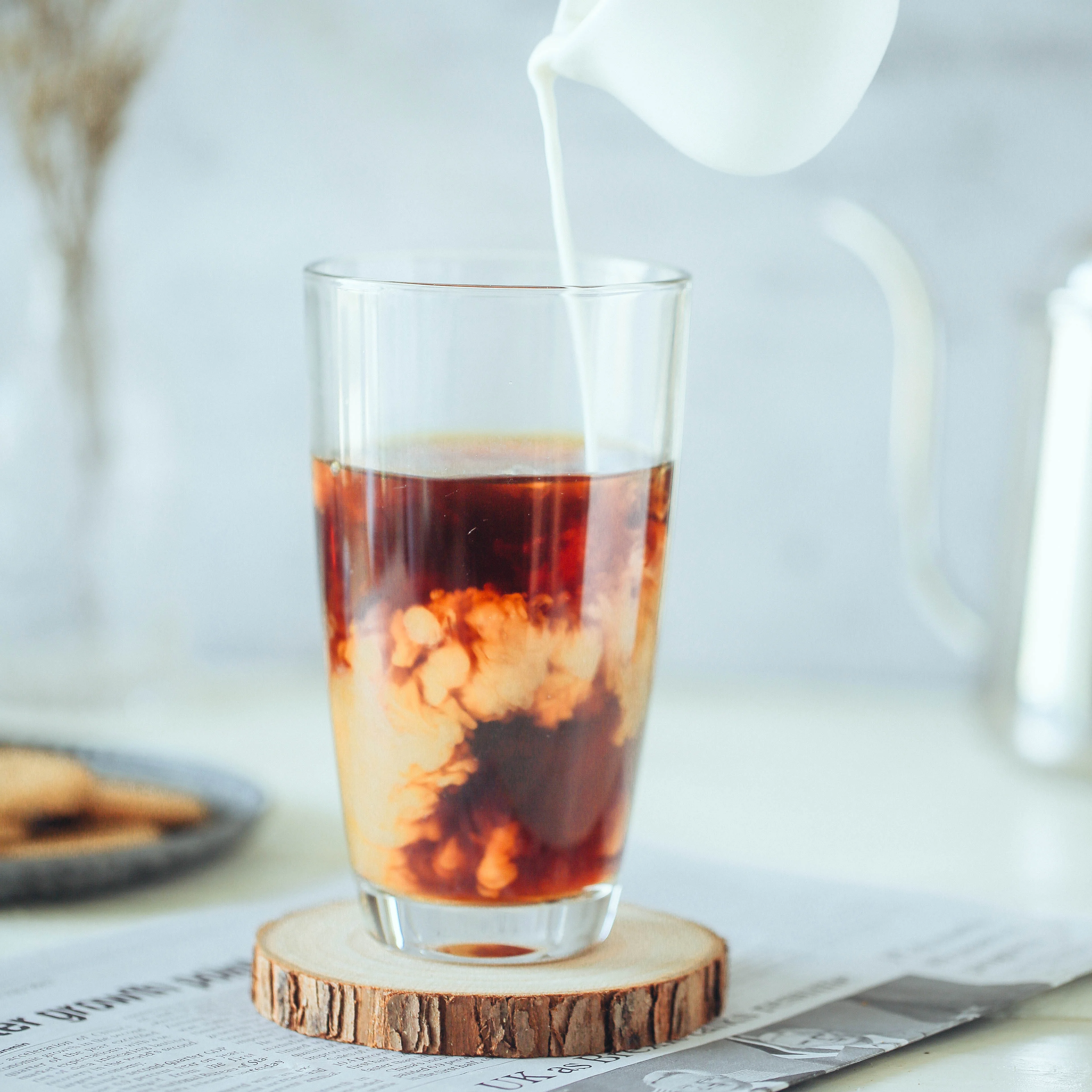 Натуральный Деревянный подстаканник деревянный Свадебный декор реквизит для