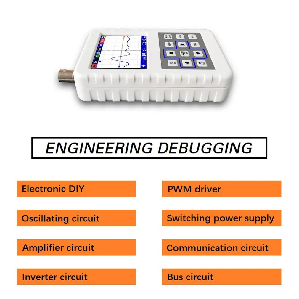 

Digital Oscilloscope Handheld Oscilloscope Mini Palm Size Oscilloscope with 30Mhz Sampling Rate