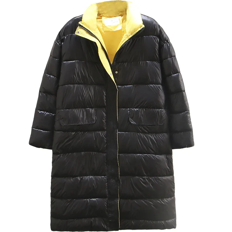 Зимние Повседневные Длинные парки 2019 размера плюс модная одежда свободного кроя