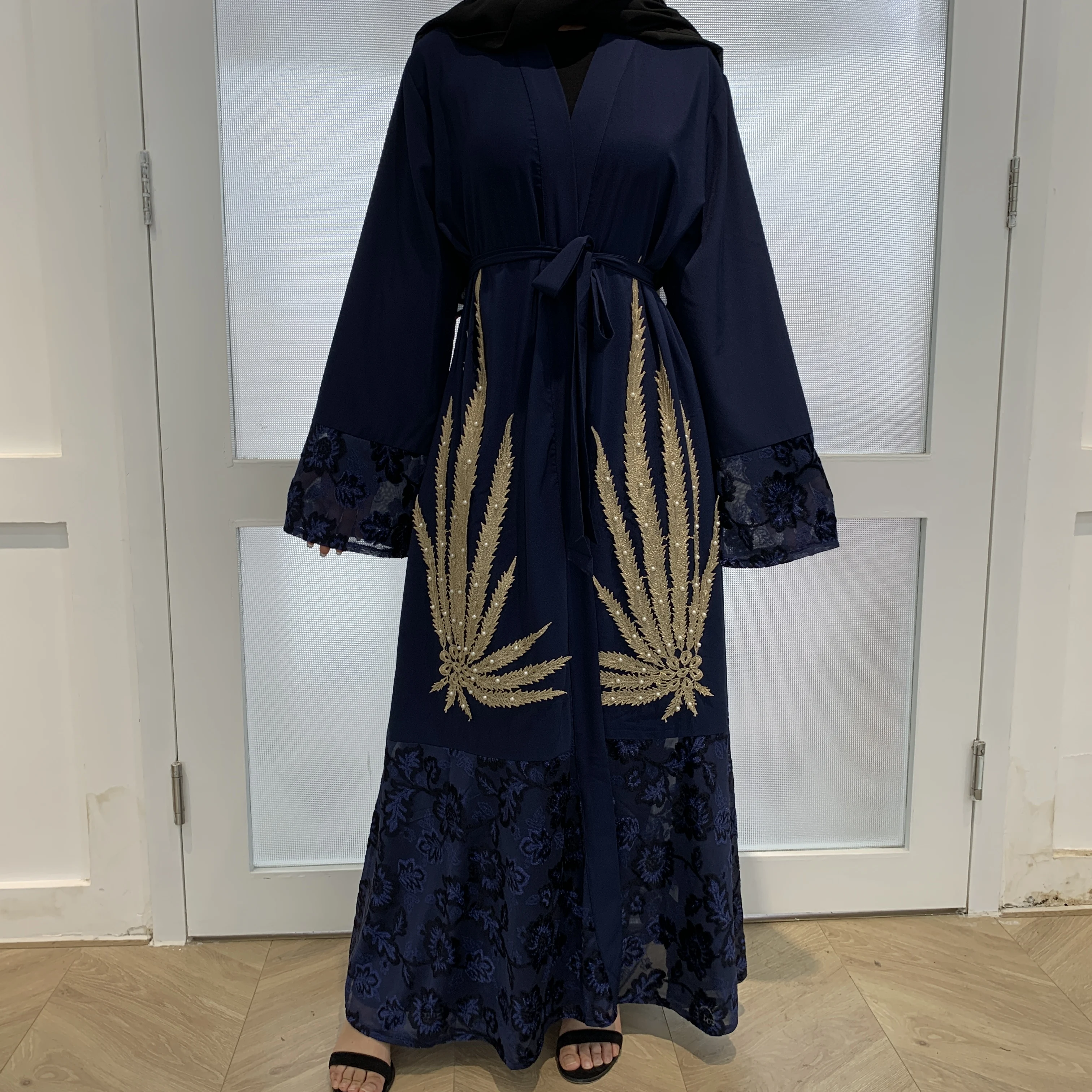 Последняя мусульманская Модная элегантная абайя Дубай Размеры Ближний Восток