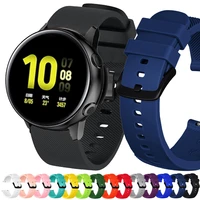 for samsung galaxy watch active 2 40mm 44mm band silicone wrist watchbands bracelet 20mm watch strap for galaxy watch 3 41mm