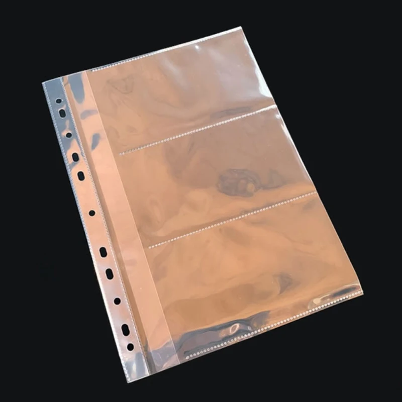 10 шт. прозрачные пластиковые папки A4 с отверстиями 11 отверстий | Канцтовары для
