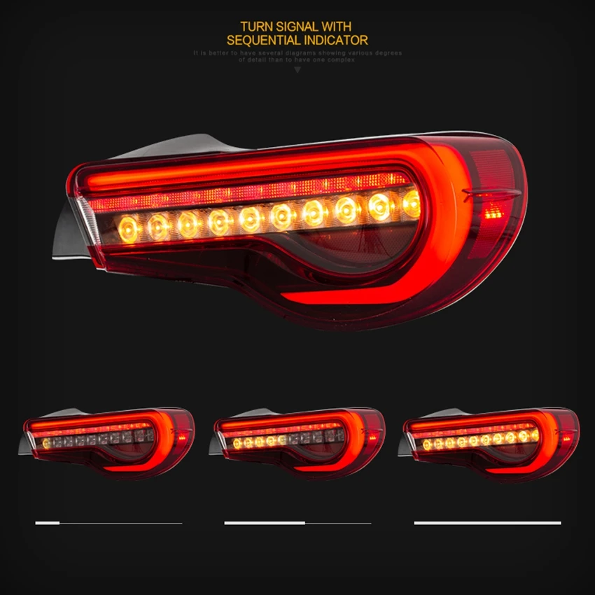 Vland factory for car taillight Toyota 86 LED tali lamp 2012 2018 BRZ front light with moving signal | Автомобили и мотоциклы