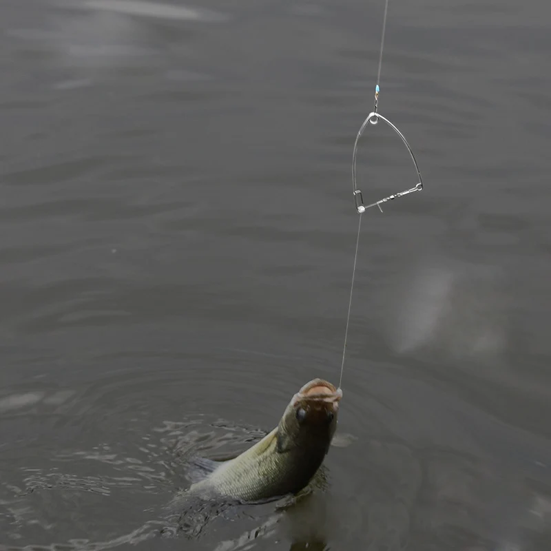 

Camping Automatic Fishing Device Spring Ejection Hook Fishing Hook Stainless Steel Universal Fishing Tackle Artifact