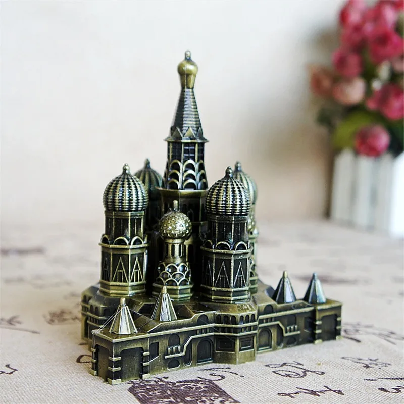 Металлическая Бронзовая статуэтка для Кремля в стиле ретро винтажное украшение