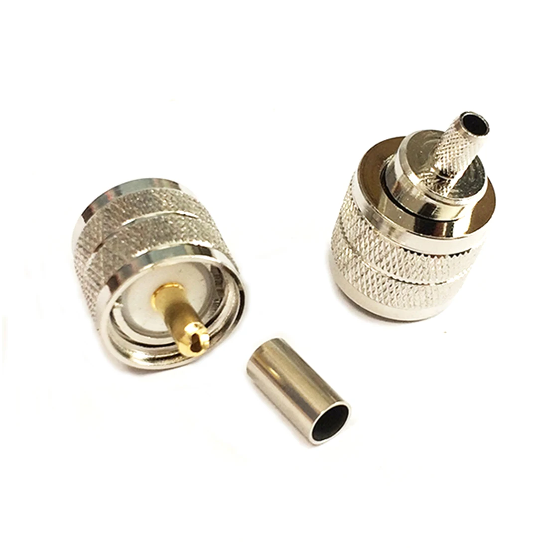 RG58 RG142 RG400 LMR195 прямой кабель с никелевым покрытием 1 шт.|connector crimp|rf connectorrf cable connector |