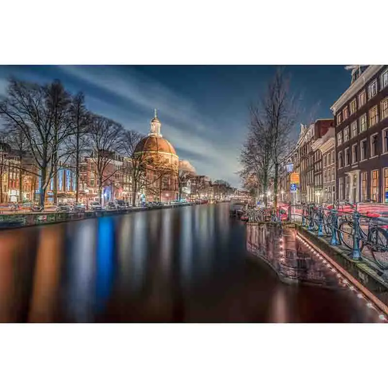 Алмазная мозаика сделай сам 5D с изображением ночного города алмазная живопись