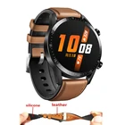 22 мм кожаный ремешок на запястье для Xiaomi Amazfit GTR 47 мм 47 Stratos 2 2S 3 Pace Band для Huawei Watch GT 2 GT2 46 мм Bands Silicon