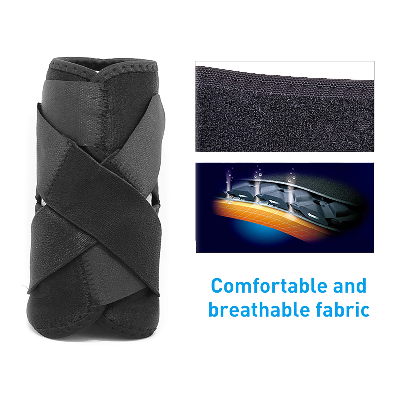 

1Pc Unisex Elastic Nylon Ankle Support Brace Splint Bandage Foot Sprain Injury Wrap Sports Safety Protector Guard Accessories