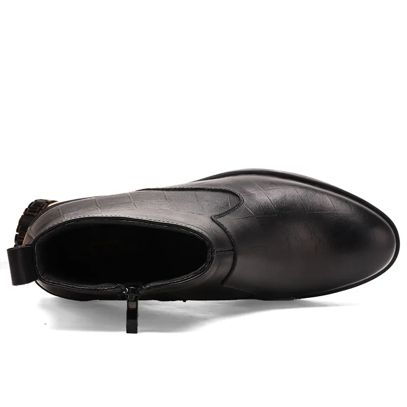 2021 мужские ботинки Челси Модная обувь Классические деловые для взрослых