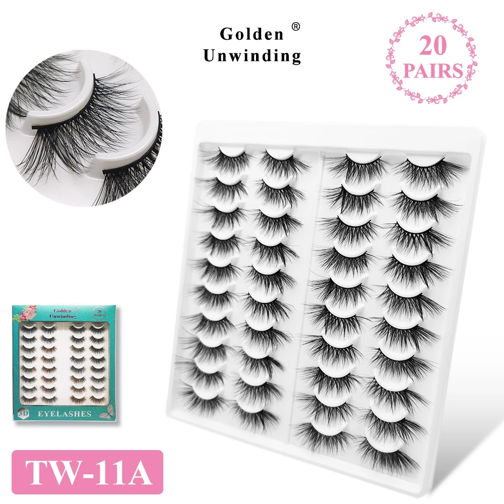 

10/20 пар 3D кошачий глаз натуральная модель искусственные накладные ресницы наполовину глаза Искусственные норковые накладные ресницы 3D шел...