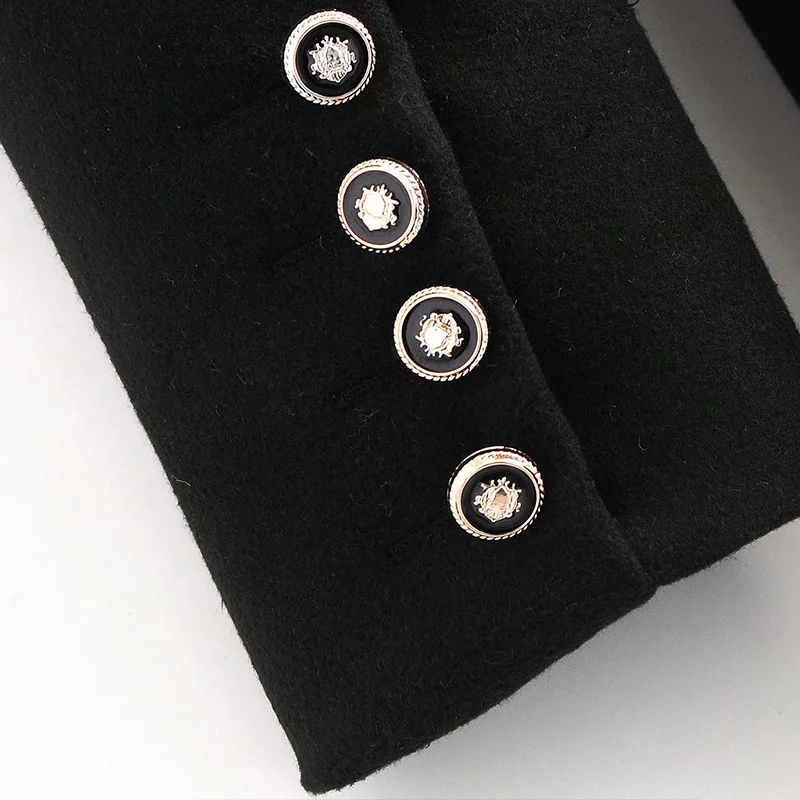 

Women 2020 Fashion Oversized Jacket Double Breasted ZA Coat Vintage Long Sleeve Pockets Female Outerwear Chic Tops