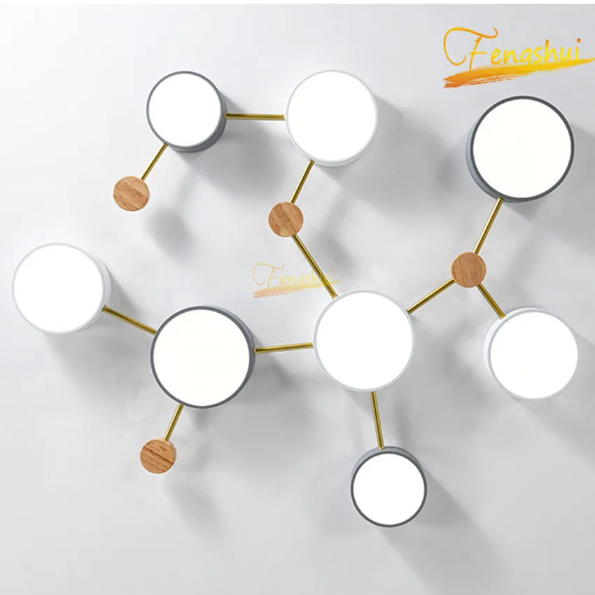 Lámpara de techo LED acrílica minimalista, iluminación de arte nórdico para decoración de restaurante, luces de techo para sala de estar y dormitorio