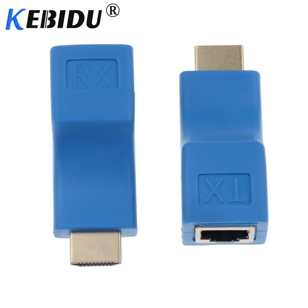 Одинарный RJ45 HDMI совместимый удлинитель CAT5E/6 UTP 30M ретранслятор 4K * 2K и разрешение
