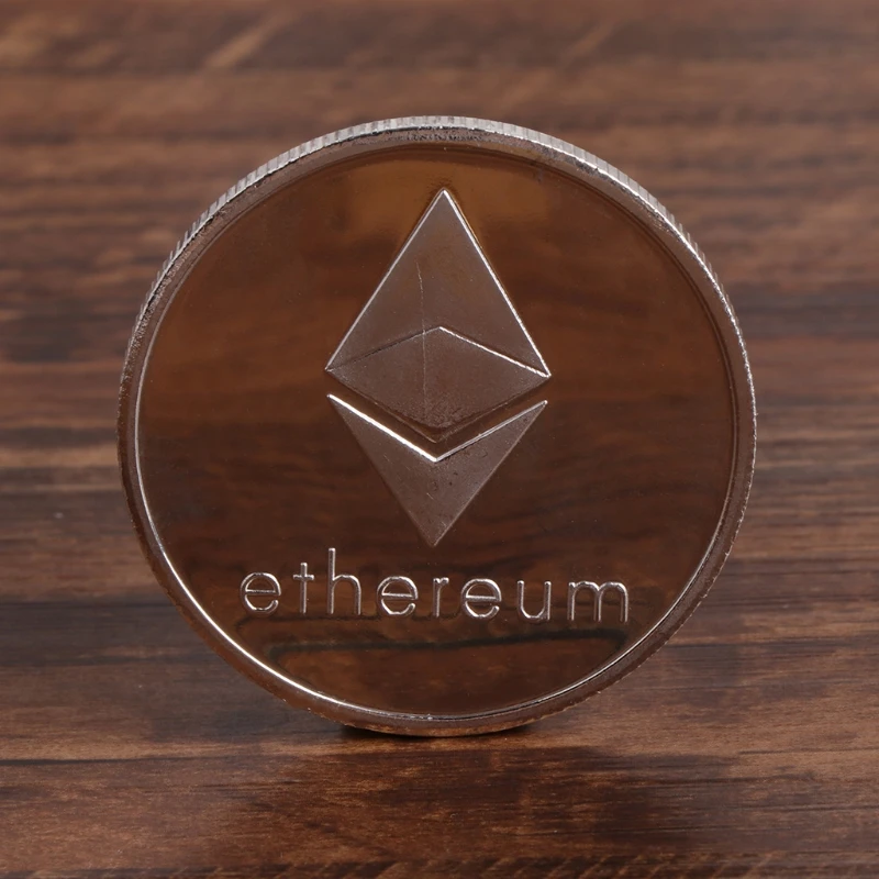 Памятная монета BTC коллекция художественных подарков Сплав Имитация эфириума ETH