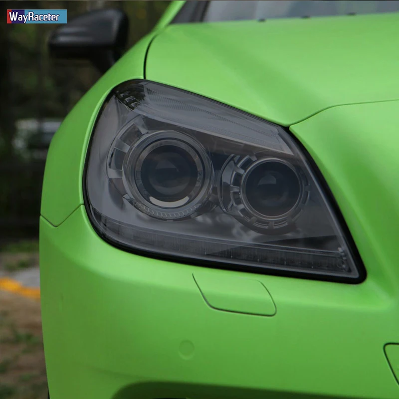 

2 Pcs Car Headlight Protective Film Transparent Black TPU Sticker For Mercedes Benz SLK Class R172 AMG 2011-2015 Accessories