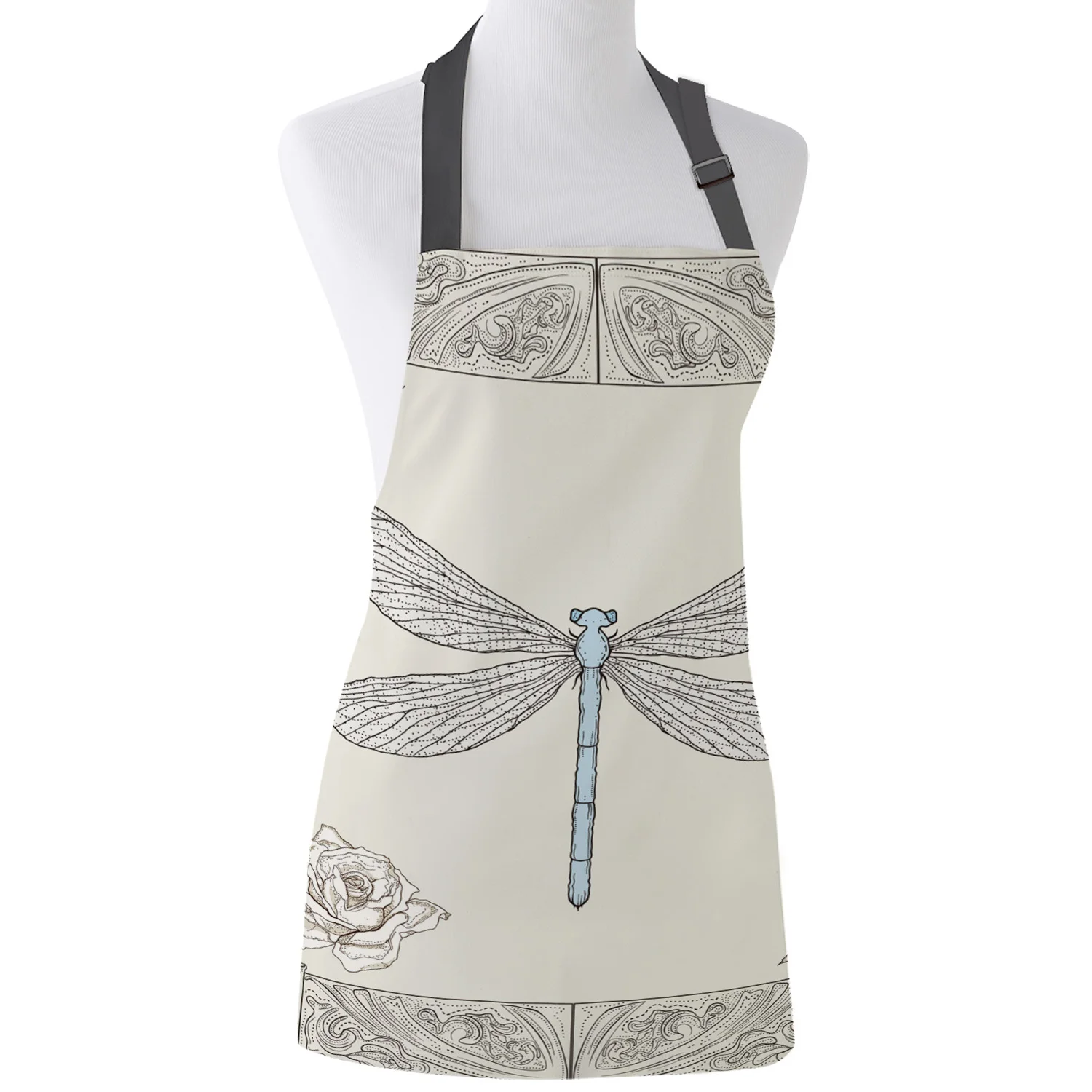 

Кухонный фартук милый крокодил мультфильм зеленый регулируемый слюнявчик фартуки из парусины для женщин приготовления выпечки Ресторан д...