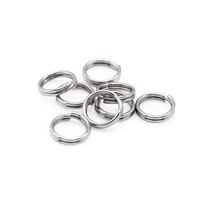 100pcslot stainless steel jump split rings 6 8 10 12 15mm key chain utility connectors for diy jewelry making supplies findings